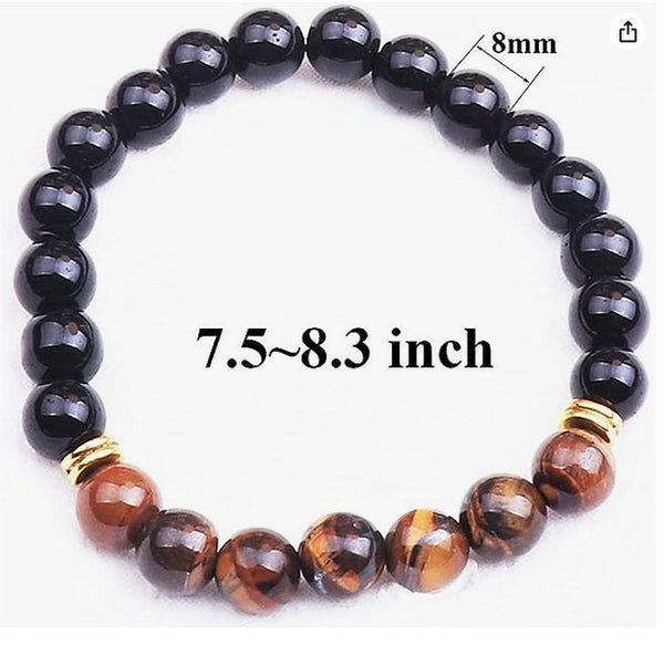 Bohemian Natural Stone Cord Bracelet