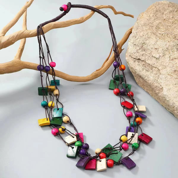 Statement Bright Bead Necklace