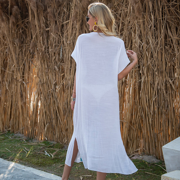 Long Crochet Panel Dress