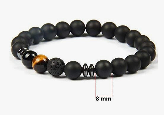Bohemian Natural Stone Cord Bracelet