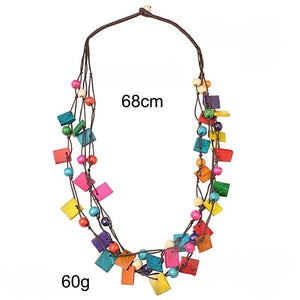 Statement Bright Bead Necklace