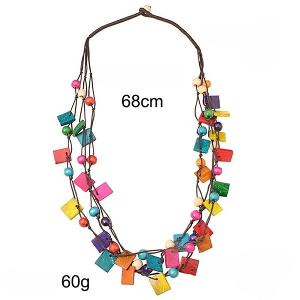 Statement Bright Bead Necklace