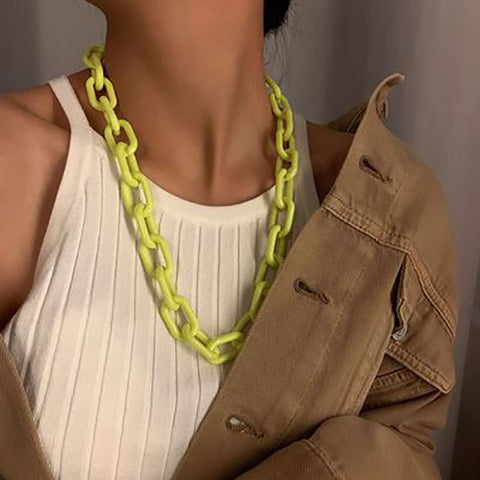 Large Chain Link Necklace