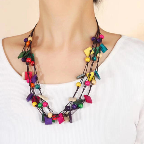 Statement Bright Bead Necklace