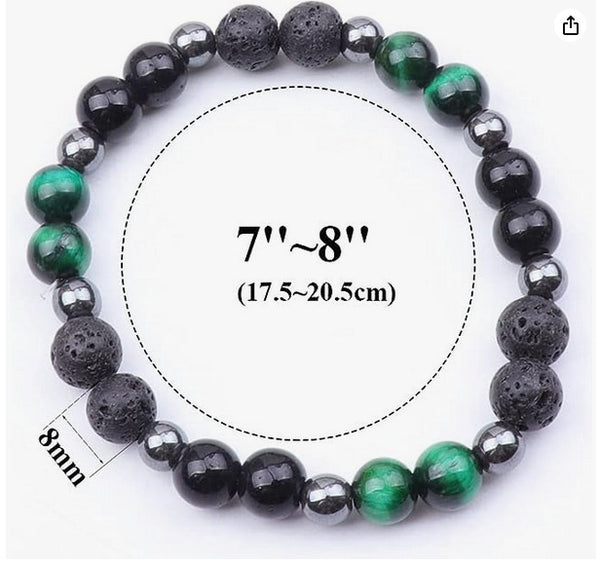 Bohemian Natural Stone Cord Bracelet