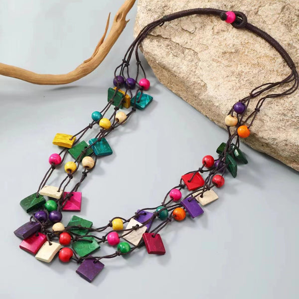 Statement Bright Bead Necklace