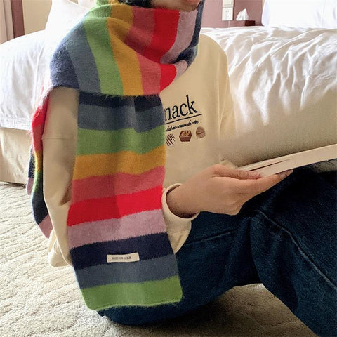 Striped Woollen Scarf
