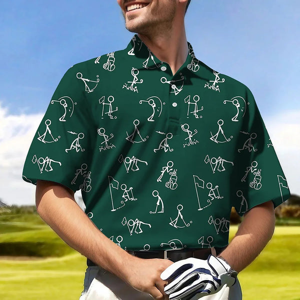 Funky Mens Golf Polo Shirt
