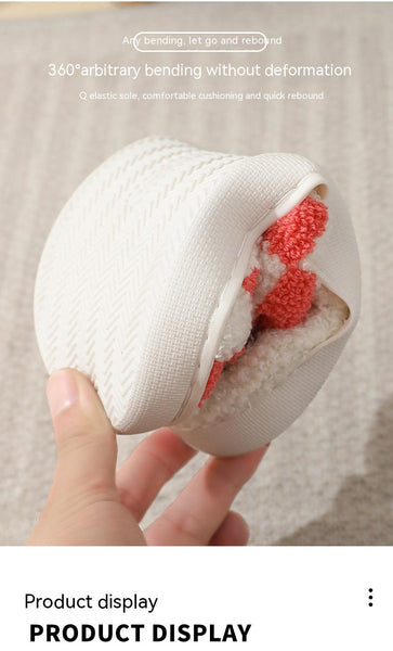 Checkerboard Plush Slippers