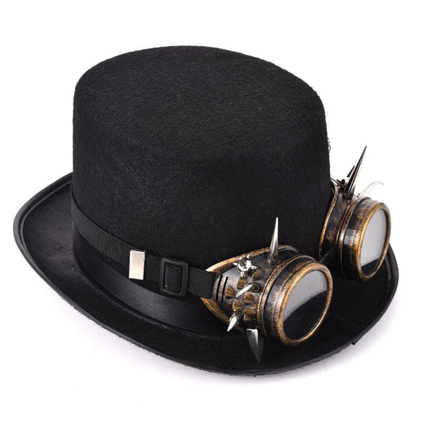 Steampunk Black Top Hat